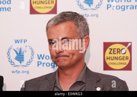 Jose Mourinho annunciando il suo ruolo come ambasciatore del PAM Foto Stock