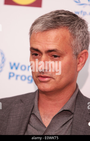 Jose Mourinho annunciando il suo ruolo come ambasciatore del PAM Foto Stock