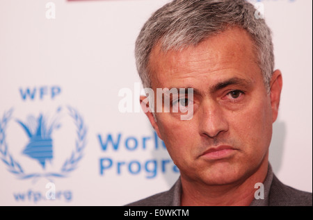 Jose Mourinho annunciando il suo ruolo come ambasciatore del PAM Foto Stock