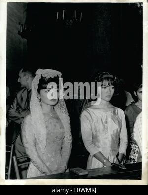 Sett. 09, 1963 - Madame NHU in Roma: Madame ngo Dinh NHU del Vietnam del Sud è stato a Roma per una breve visita sul suo modo di Parigi Foto Stock