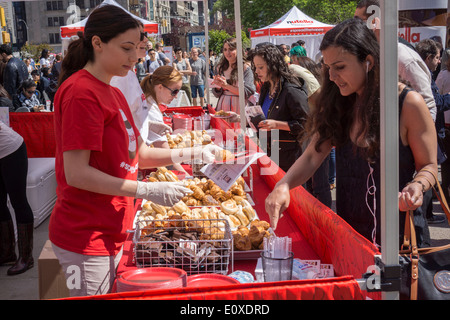 La Nutella evento di branding e promozione a Madison Square di New York Foto Stock