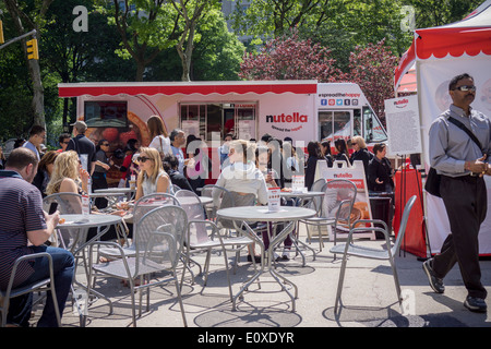 La Nutella evento di branding e promozione a Madison Square di New York Foto Stock