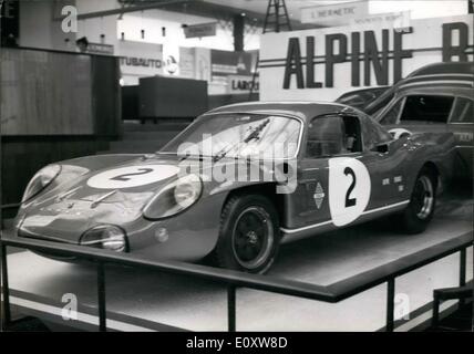 Ottobre 05, 1967 - Nuova Renault ''Alpine" sul display Foto Stock