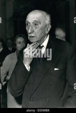 Dic. 06, 1967 - Lo scrittore francese François Mauriac Foto Stock