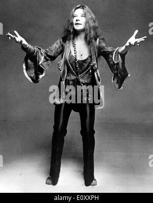 Ritratto del celebre musicista Janis Joplin Foto Stock