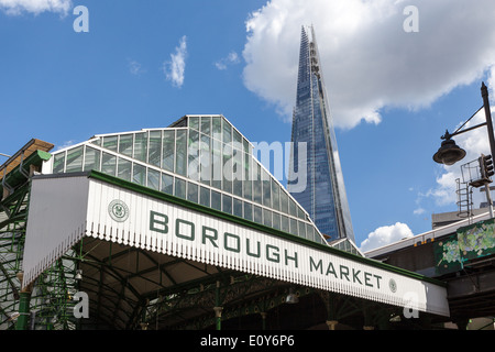 Ingresso al Mercato di Borough, vicino al London Bridge. Foto Stock