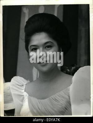 Sett. 09, 1969 - Imelda Marcos, moglie del presidente delle Filippine Ferdinand E. macro. Foto Stock