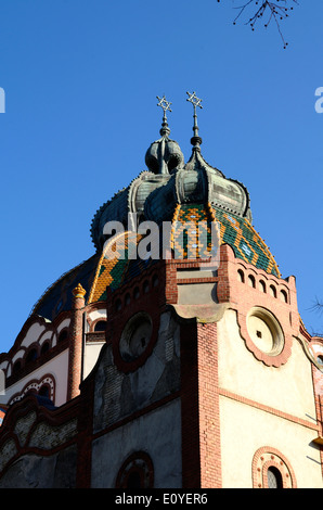 Subotica Szabadka Serbia cupola della sinagoga ebraica Foto Stock