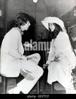 Il cantante Mick Jagger sposa Bianca Jagger Foto Stock