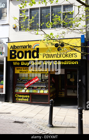 Albemarle pawnbrokers store Preston LANCASHIRE REGNO UNITO Foto Stock