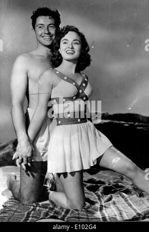 Attori Ann Blyth e Farley Granger co-star Foto Stock