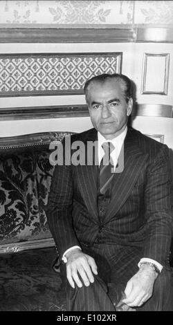 La famiglia reale dell'Iran. Mohammad Reza Shah Pahlavi Foto Stock