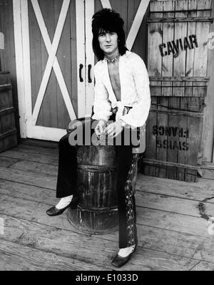 Ritratto del chitarrista Ronnie Wood Foto Stock