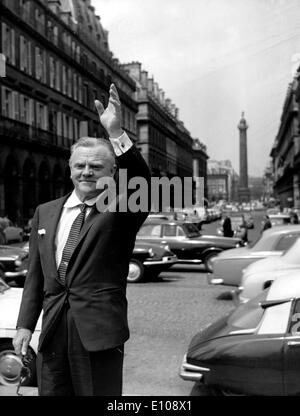 James Francis Cagney, Jr. (Luglio 17, 1899 Ð Marzo 30, 1986) è stato un film americano attore più ricordato per la riproduzione di gangster in pellicole di criminalità e che ha vinto l'Oscar per il miglior attore nel 1942 per il suo ruolo in Yankee Doodle dandy. Foto Stock