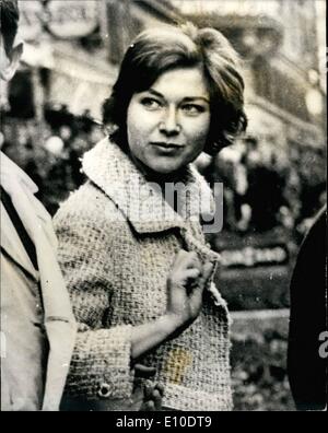 Maggio 05, 1972 - attrice British-Born Gia Scala muore di overdose di stupefacenti.: British-nato attrice Gia Scala fu trovato morto la scorsa notte al suo Hollywood Hills home. Il 36-anno-vecchio attrice , nato a Giovanna Scoglio, in Liverpool e cresciuto a Roma aveva apparentemente morti per overdose di stupefacenti. La foto mostra l'attrice Gia Scala che è morto a Hollywood. Foto Stock