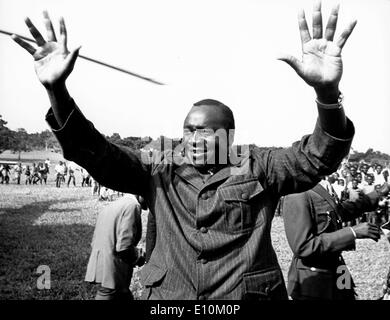 Maresciallo di Campo AL-HAJJ Idi Amin Dada, presidente della Repubblica di Uganda. Foto Stock