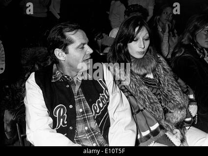 Jack Nicholson e Anjelica Huston in concerto Foto Stock