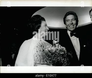 05 maggio 1974 - La Principessa Margaret e Lord Snowdon al Metropolitan Opera di New York Foto Stock