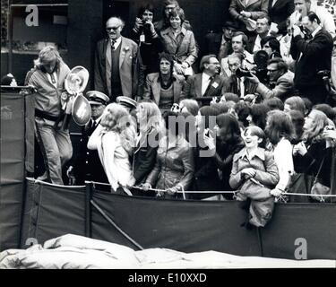 Giugno 06, 1974 - Wimbledon Tennis CHAMPIONSHIPS B. BORG SVEZIA CONTRO R. CASO AUSTRALIA mostra fotografica di Bjorn Borg Svezia , il Foto Stock
