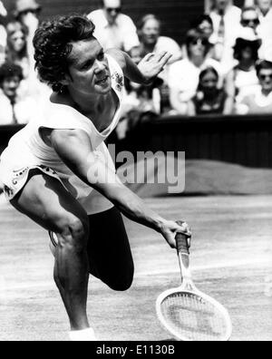 Giocatore di Tennis Evonne Goolagong gioca nel confronto Foto Stock