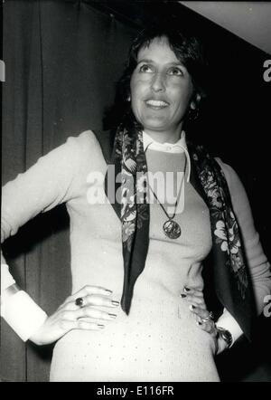 Gen 29, 1976 - Il famoso American folk-cantante, Joan Baez è al festival di Cannes per il MIDEM. Ha tenuto una conferenza stampa al Porto Canto in Cannes. Foto Stock