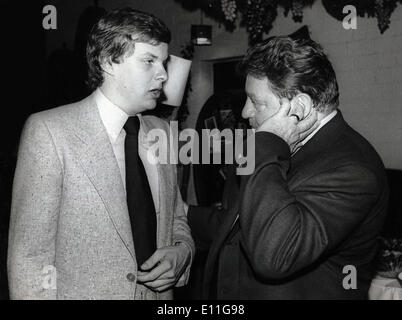 Il ministro presidente Franz Josef Strauss figlio con Max Foto Stock