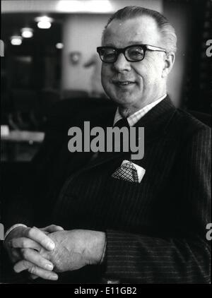 Gen 18, 1978 - 18 gennaio 1978 boss di acciaio Sir Charles Villiers è ordinato per rivelare tutti i. MP la domanda di acciaio Informazioni scheda Membri del Parlamento Comitato di selezione ha affidato la casa di comune il sergente di bracci di inviare un rappresentante a Sir Charles Villiers, British Steel Presidente per produrre cifre confidenziali circa la sua industria di vari milioni di sterline perdite su o prima di lunedì prossimo. Sir Charles MPs ha detto che avrebbe piuttosto andare alla Torre di Londra che accettano i loro desideri Foto Stock