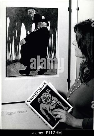 Nov. 19, 1977 - ''Simplicissimus''-mostra al Haus der Kunst di Monaco di Baviera 'Satirical'': nell'Haus der Kust a Monaco di Baviera uno Foto Stock