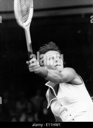 Martina Navratilova compete a Wimbledon Foto Stock