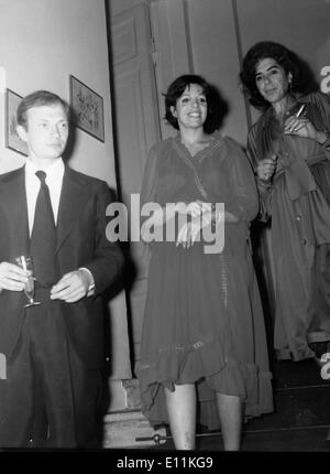 Christina Onassis e il marito presso la reception a Ambasciata greca Foto Stock