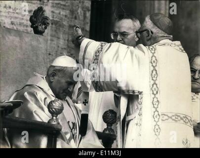 Ottobre 23, 1978 - l' investitura di Papa Giovanni Paolo II a Roma Foto Stock