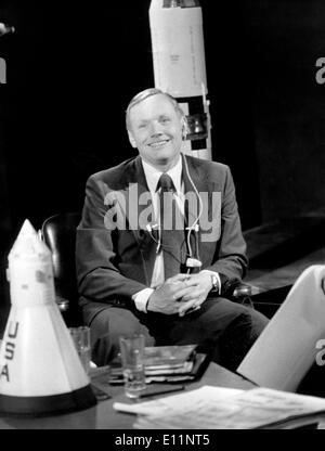 Astronauta Neil Armstrong film show televisivo francese Foto Stock