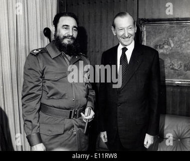 Premier cubano Fidel Castro ha affrontato la Assemblea generale delle Nazioni Unite Foto Stock