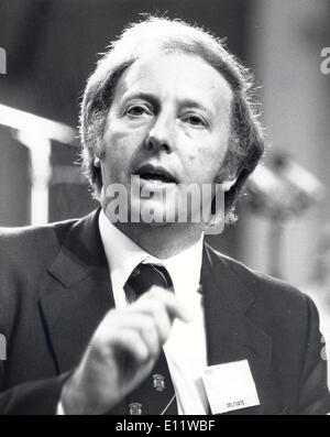 Settembre 01, 1980 - Brighton, Inghilterra, Regno Unito - ARTHUR SCARGILL, leader del Yorkshire del minatore, parla durante un congresso TUC. Foto Stock