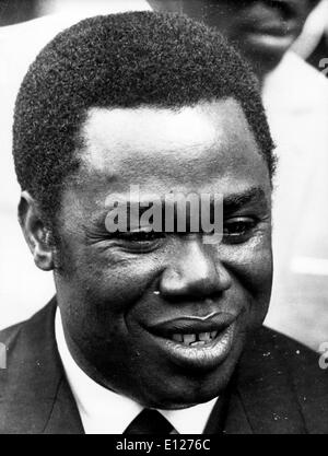 Apr 01, 2009 - Londra, Inghilterra, Regno Unito - DAVID DACKO (24 marzo 1930 Ð Novembre 20, 2003) è stato il primo Presidente della Repubblica Centrafricana (credito Immagine: KEYSTONE Pictures USA/ZUMAPRESS.com) Foto Stock