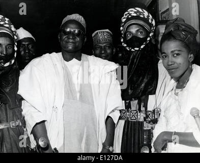 Apr 01, 2009 - Londra, Inghilterra, Regno Unito - HAMANI DIORI 6 giugno 1916 Ð 23 aprile 1989 è stato il primo presidente della Repub Foto Stock