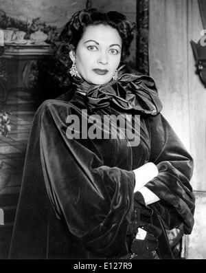 Apr 01, 2009 - Londra, Inghilterra, Regno Unito - YVONNE DE CARLO (Settembre 1, 1922 Ð Gennaio 8, 2007) era un canadese-americano nato il film e la televisione attrice, ballerino e cantante. (Credito Immagine: KEYSTONE Pictures USA/ZUMAPRESS.com) Foto Stock