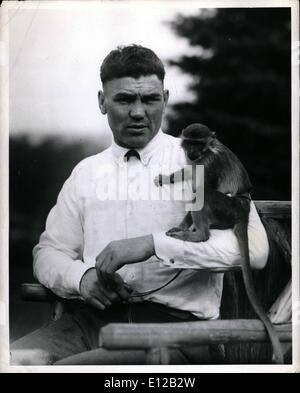 Dic. 09, 2011 - Jack Dempsey. Foto Stock