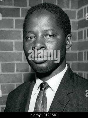 21 dicembre 2011 - Zambia il ministro del governo locale l'on. N. Mundia, p.f. Constit Kabwe. Foto Stock