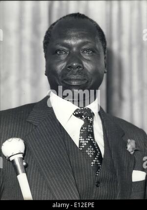 21 dicembre 2011 - Daniel Arap Moi Ã¢â'¬â€oe Il presidente del Kenya e Comandante in Capo delle Forze Armate. Foto Stock