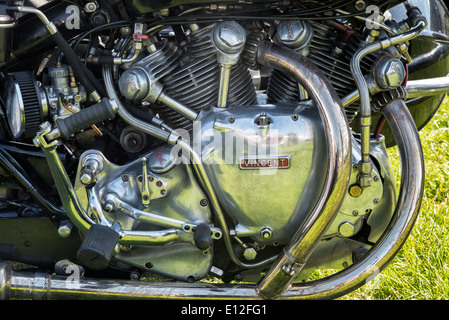 1953 Vincent Rapide motore del motociclo. Classic british bike Foto Stock