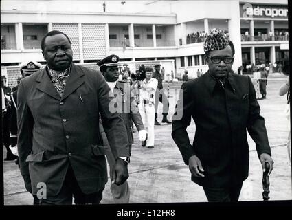 Gen 09, 2012 - Il Presidente Mobutu semole Ugana Leader Idi Amin che il flusso in Hero e Afforod le sue truppe di Mobutu a destra nella Foto Stock