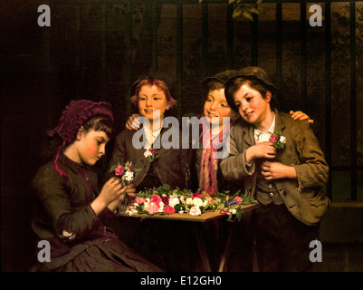 I clienti difficili 1881 John George Brown Durham 1831- New York 1913 American Stati Uniti d'America Foto Stock