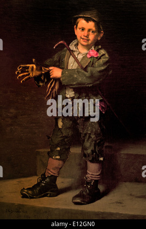 Prove abito 1884 John George Brown Durham 1831- New York 1913 American Stati Uniti d'America Foto Stock