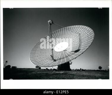 Febbraio 24, 2012 - Parkes Radio Telescope,N.S.W. Libreria fotografica di Australia -- Keystone. Foto Stock