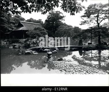 Febbraio 24, 2012 - Kyoto Giappone Teahouse e giardino Katsura Villa Imperiale Foto Stock
