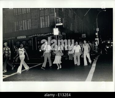 Febbraio 26, 2012 - New York Blackout, luglio 13, 1977 Foto Stock