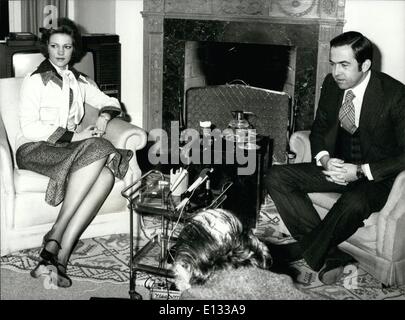 Febbraio 26, 2012 - Ex-Queen Anna Maria con Costantino di Grecia in esilio in casa loro a Cobham, Surrey (Inghilterra) Foto Stock