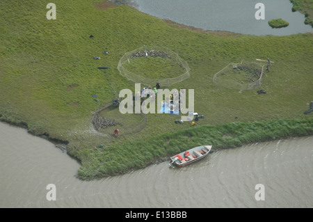 Vista aerea di partecipazione di penne Foto Stock