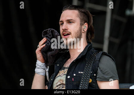 Columbus, Ohio, Stati Uniti d'America. Il 20 maggio 2014. Cieli seminterrato esegue il giorno tre del 2014 Rock sulla gamma Festival all equipaggio Stadium di Columbus Ohio il 18 maggio 2014 © Marc Nader/ZUMA filo/ZUMAPRESS.com/Alamy Live News Foto Stock